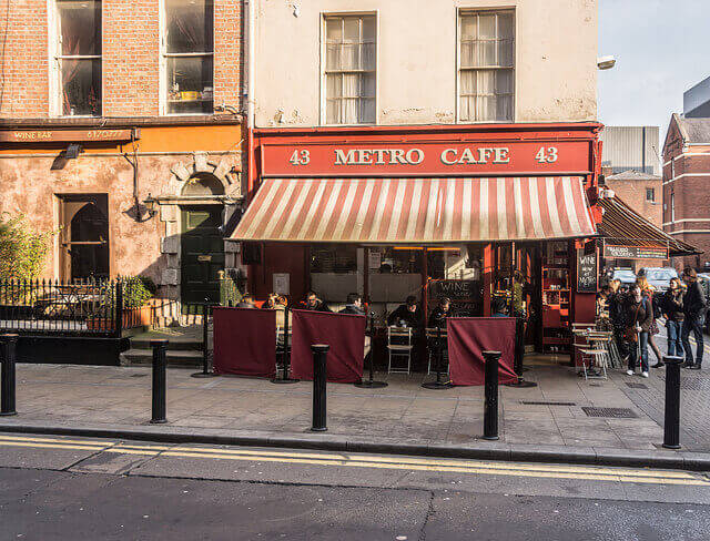 metro cafe, a dog friendly pub in dublin.
